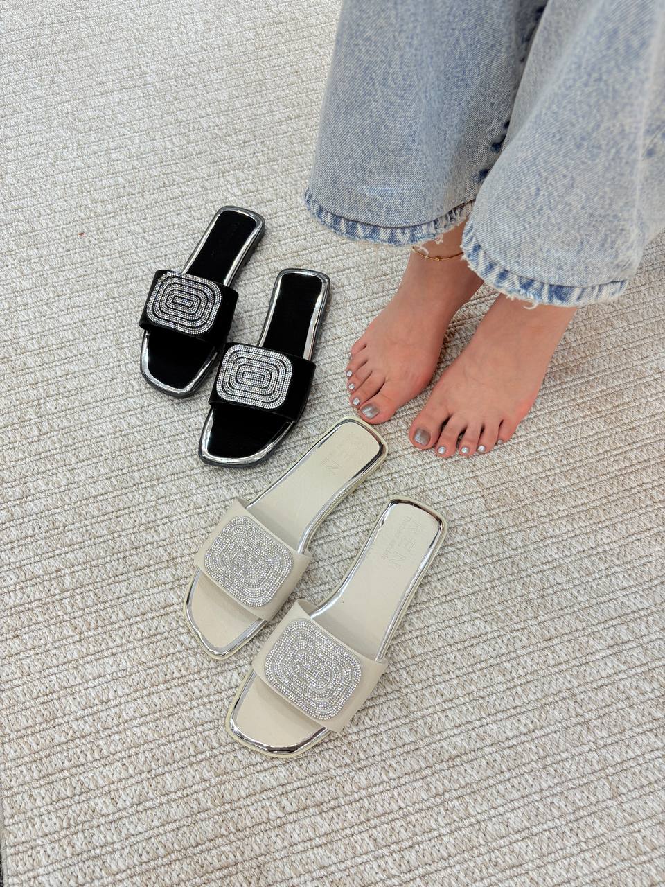 صندل مجلسی پاشنه تخت و پاشنه ۲سانت